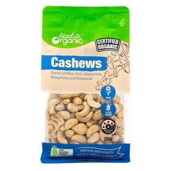 Absolute Organic Cashews 250g