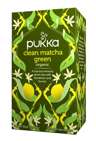 Pukka Herbs- Clean Matcha Green Organic Herbal Tea