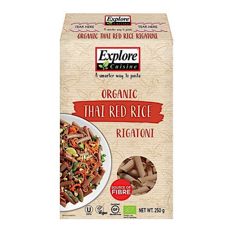 Explore Cuisine Thai Red Rice Rigatoni