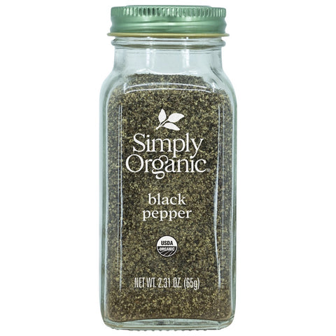 Simply Organic Black Pepper Medium Grind 65g