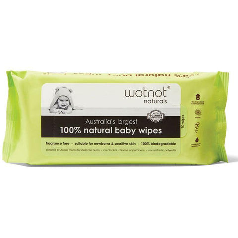Wotnot Baby Wipes 100% Biodegradable x 70