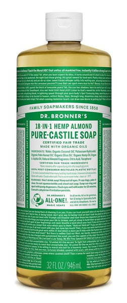 Dr Bronner's Castile Liquid Soap
