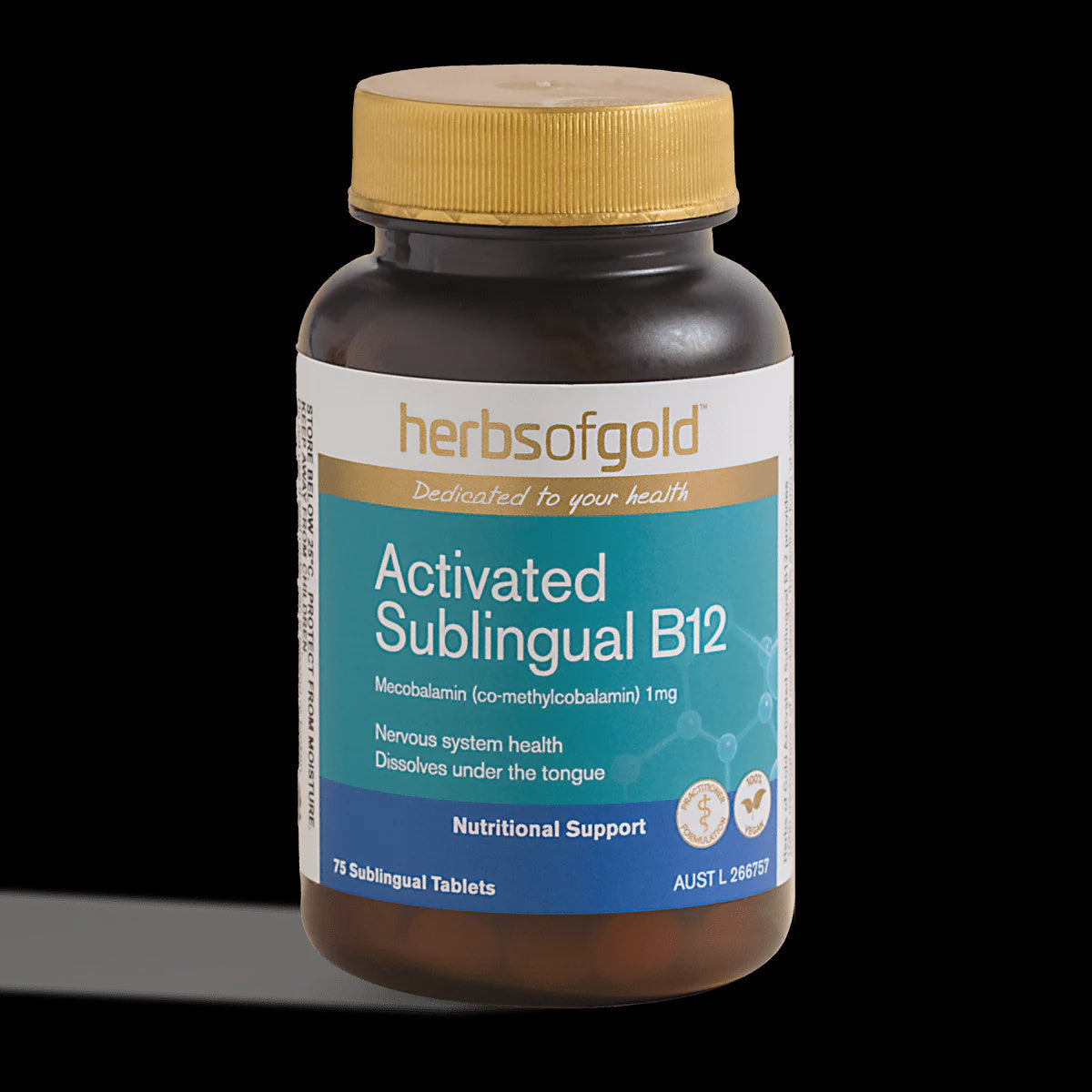 Herbs of Gold Sublingual B12 75T