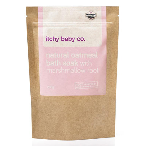 Itchy Baby Co Natural Oatmeal Bath Soak with Marshmallow (Pink)