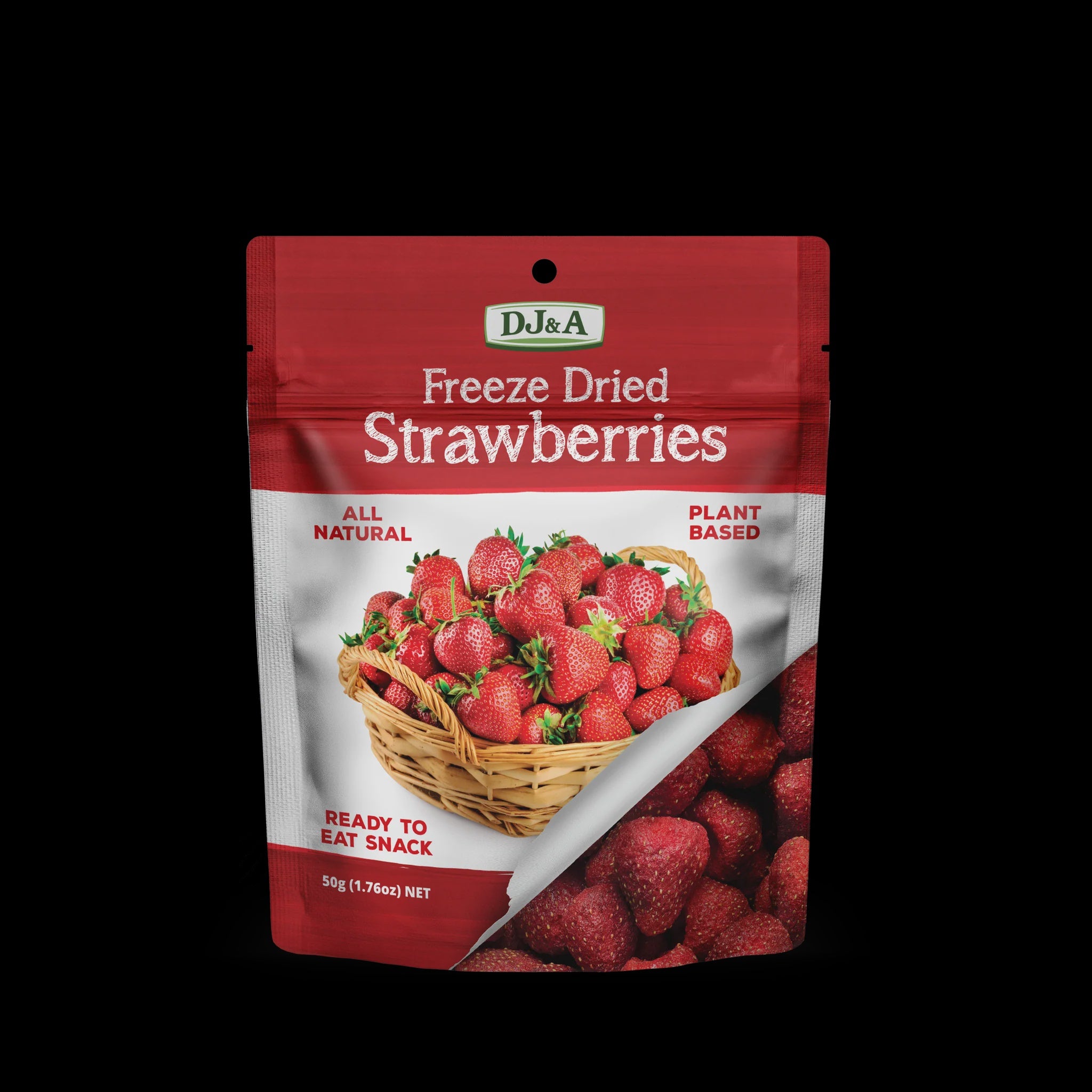 DJ&A Fruity Crisps Freeze Dried Strawberry 25g