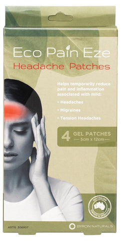 Byron Naturals Eco Pain Headache Gel Patches (x4)