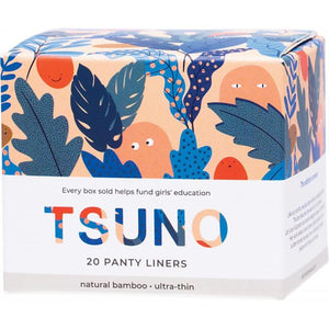 Tsuno Natural Bamboo Panty Liners Box of 20