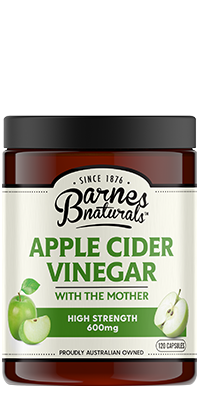Barnes Naturals Apple Cider Vinegar High Strength 600mg Capsules 120s