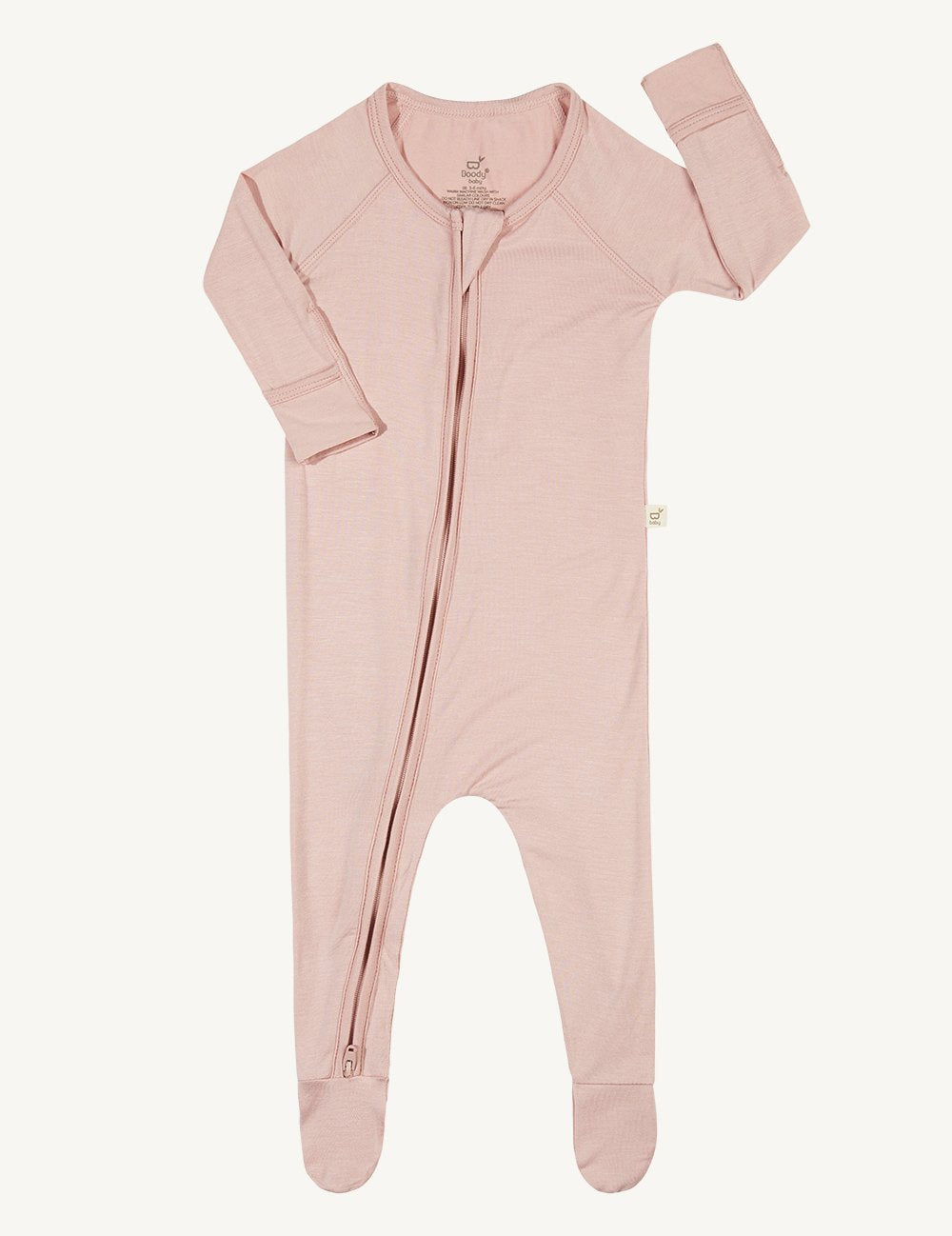 Boody Baby Long Sleeve Onesie - Rose