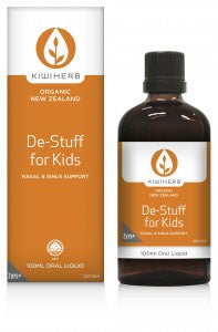 Kiwiherb Organic De-Stuff for Kids 100ml