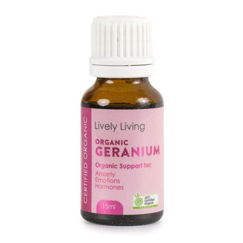 Lively Living Geranium Certified Organic 15ml