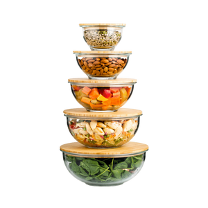 Seed & Sprout Glass Nesting Bowls - Set of 5