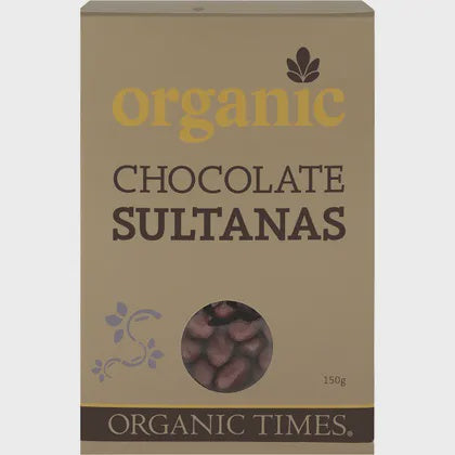 Organic Times Milk Chocolate Sultanas 150g