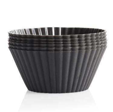 Seed & Sprout Graphite Silicone Muffin Cups- set of 6