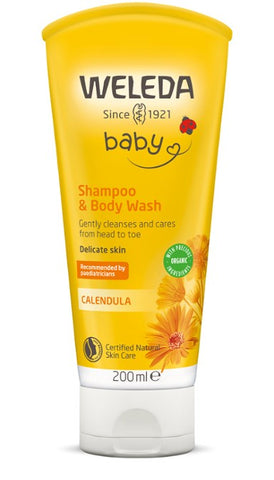 Weleda Baby Shampoo & Body Wash Calendula 200ml