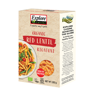 Explore Cuisine Red Lentil Rigatoni 250g