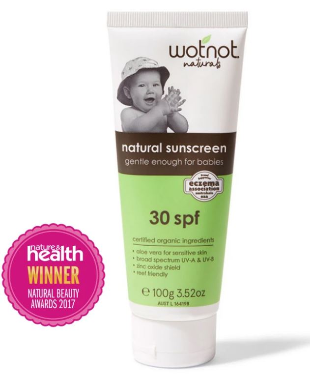 Wotnot Natural Sunscreen SPF 30 for babies 100g